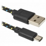 Купити Дата кабель USB08-03T USB 2.0 - Micro USB, 1m Defender (87474) 