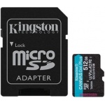 Купити Kingston Canvas Go Plus MicroSDXC 512GB Class 10+SD adapter (SDCG3/512GB)