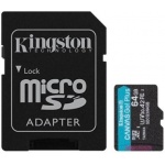Купити Карта пам'яті Kingston Canvas Go Plus Micro SDXC 64GB + SD adapter (SDCG3/64GB)