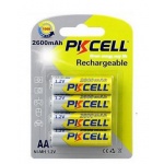 Купити Акумулятор PkCell AA R6 NiMH 2600mAh 4шт (PC/AA2600-4B)