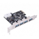 Купити Контролер PCI-E USB3.0 4ext. Molex VIA, RTL (B00158)