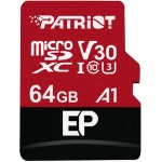 Купити Карта пам'яті Patriot EP Series V30 Micro SDXC 64GB + SD adapter (PEF64GEP31MCX)