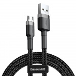 Купити Кабель Baseus Cafule 2A AM - Micro USB 3m Grey-Black (CAMKLF-HG1)