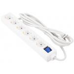 Купити Мережевий фільтр живлення 2E U06ESM3WH 6 3m White